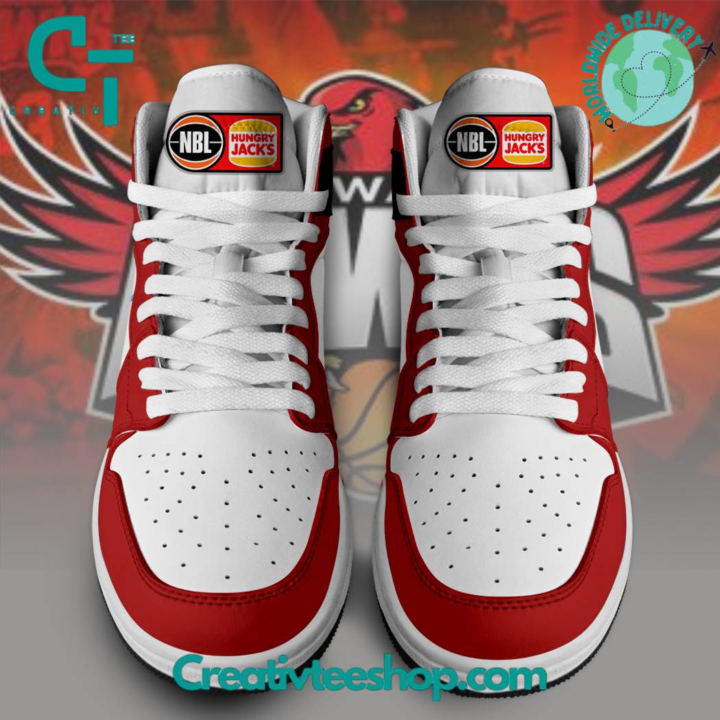 Ideafootwear Illawarra Hawks AJ1 High Sneakers Shoes For Men And Women 1