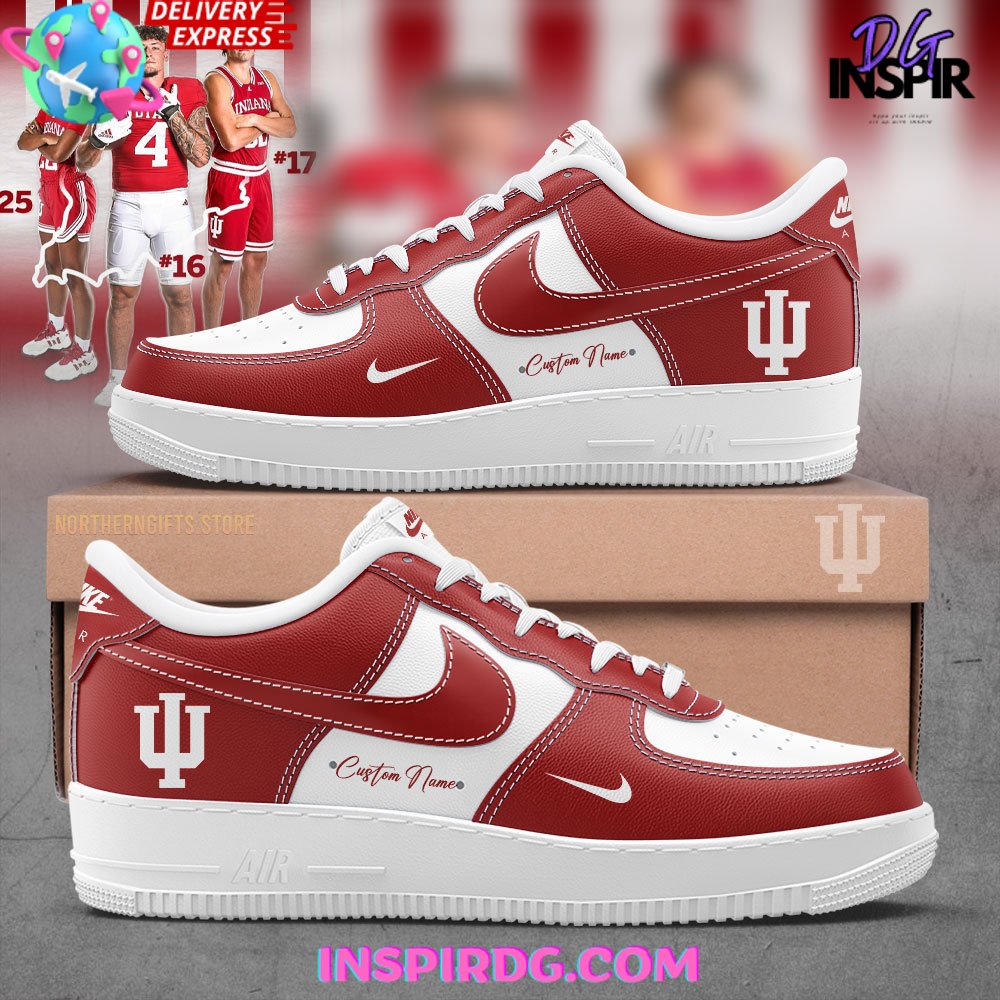 Ideafootwear Indiana Hoosiers Air Low-Top Sneakers Shoes For Men And Women 1
