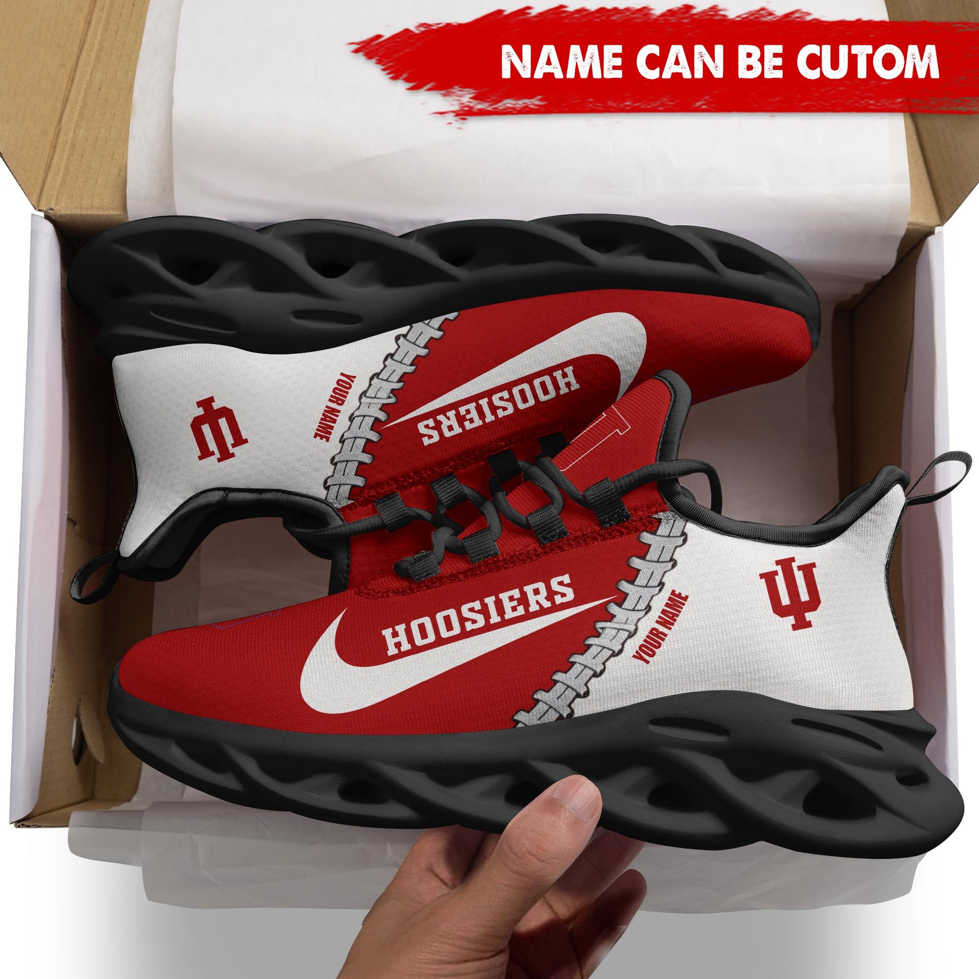 Ideafootwear Indiana Hoosiers Max Soul Shoes Sneakers For Men And Women 2