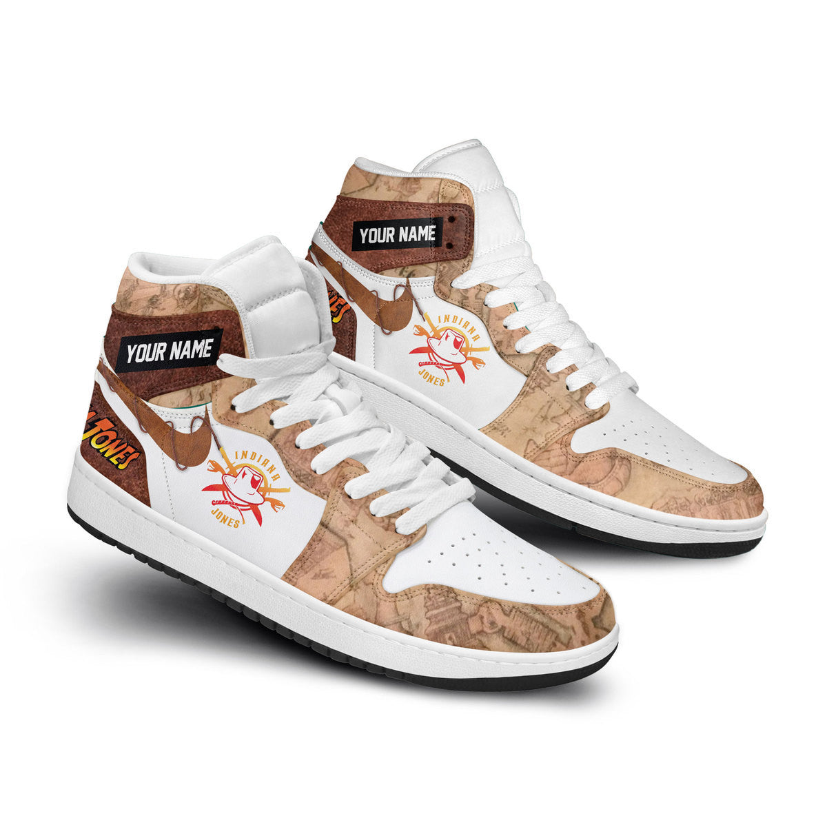 Ideafootwear Indiana Jones AJ1 High Sneakers Shoes For Men And Women 2