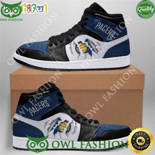 Ideafootwear Indiana Pacers AJ1 High Sneakers Shoes For Men And Women 5