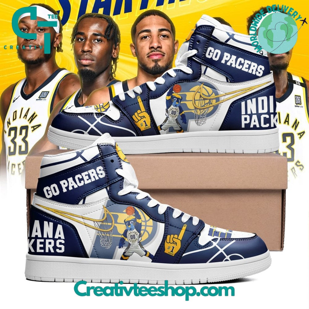 Ideafootwear Indiana Pacers AJ1 High Sneakers Shoes For Men And Women 4