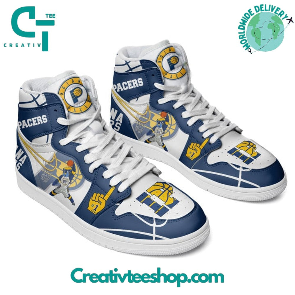 Ideafootwear Indiana Pacers AJ1 High Sneakers Shoes For Men And Women 4