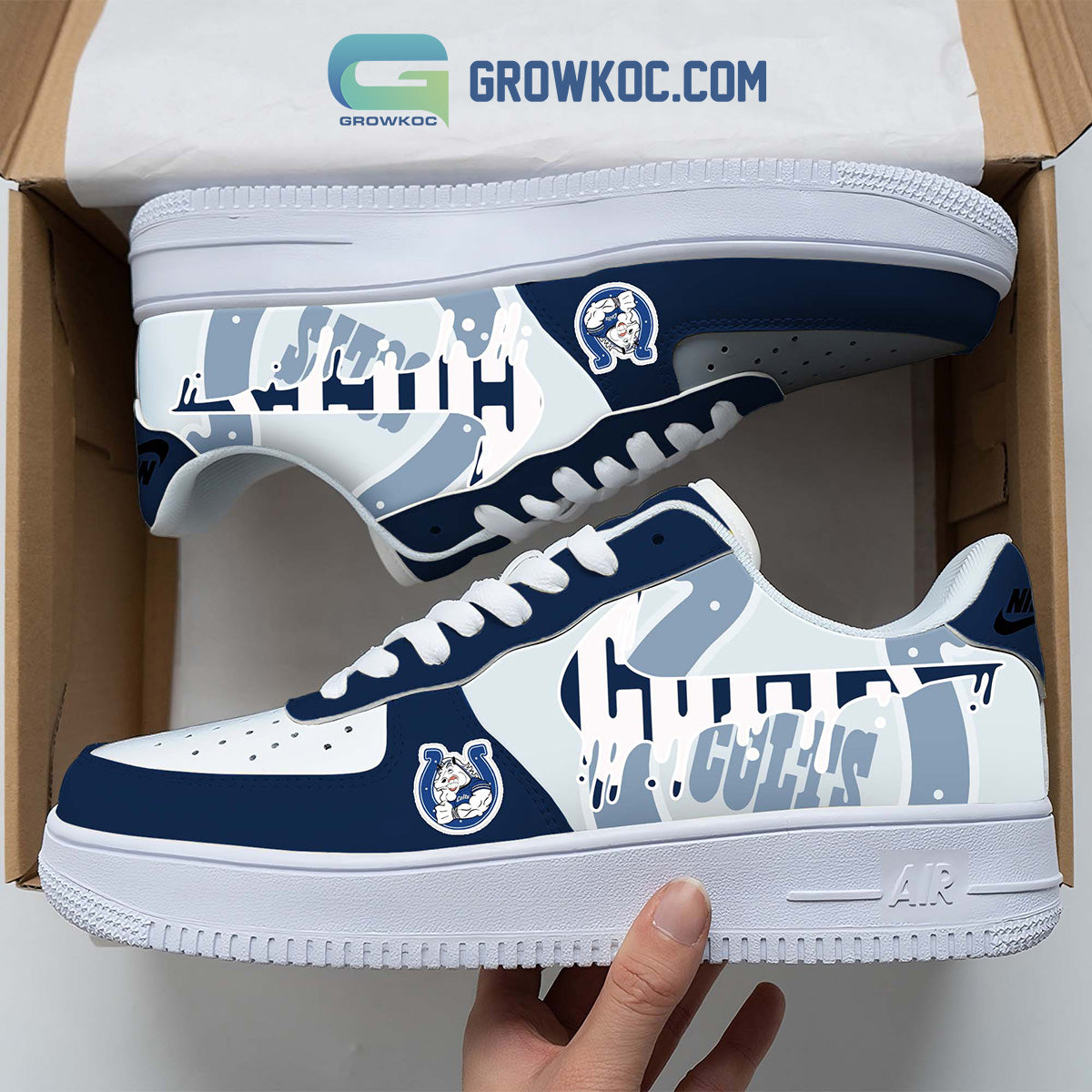 Ideafootwear Indianapolis Colts Air Low-Top Sneakers Shoes For Men And Women 4