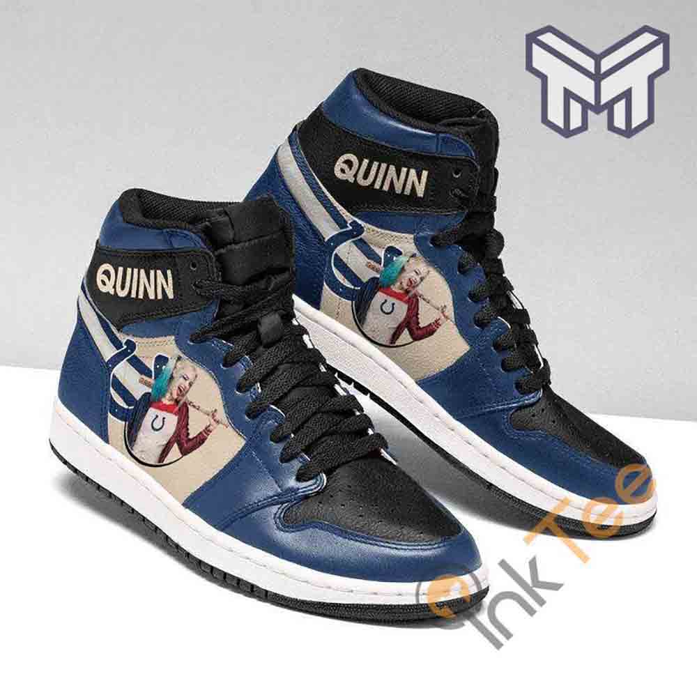 Ideafootwear Indianapolis Colts AJ1 High Sneakers Shoes For Men And Women 9