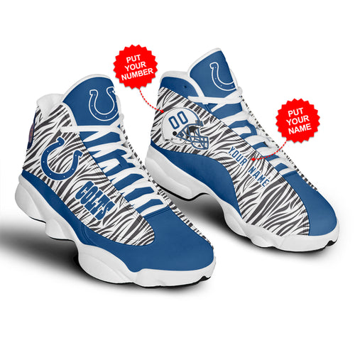Ideafootwear Indianapolis Colts AJ13 Sneakers Shoes For Men And Women 4