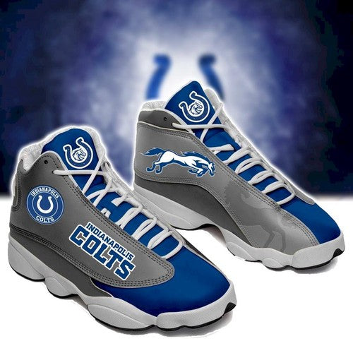 Ideafootwear Indianapolis Colts AJ13 Sneakers Shoes For Men And Women 8