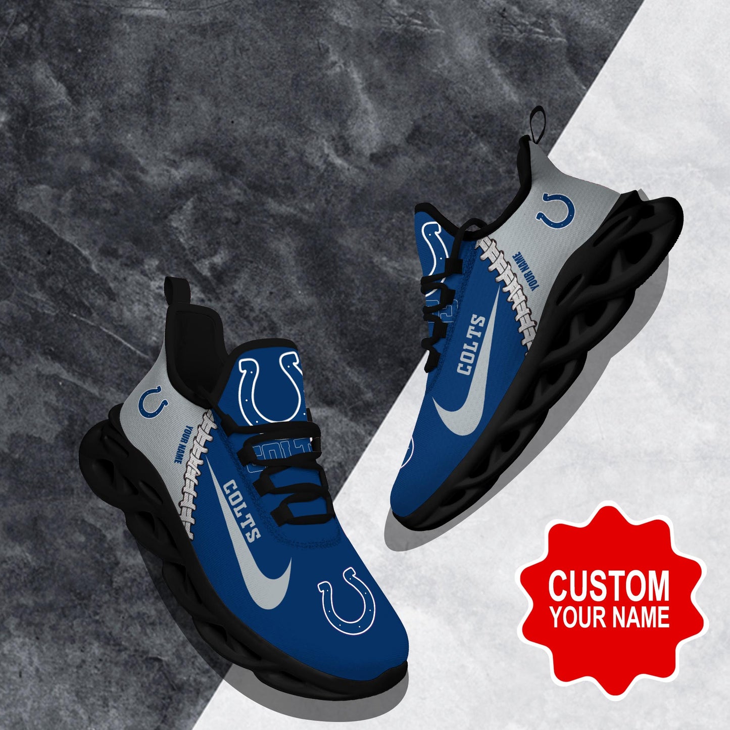 Ideafootwear Indianapolis Colts Max Soul Shoes Sneakers For Men And Women 10