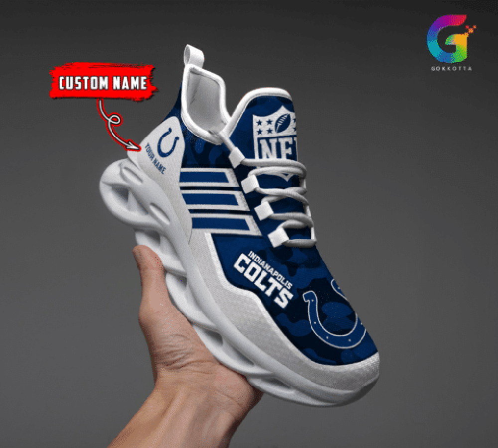Ideafootwear Indianapolis Colts Max Soul Shoes Sneakers For Men And Women 9