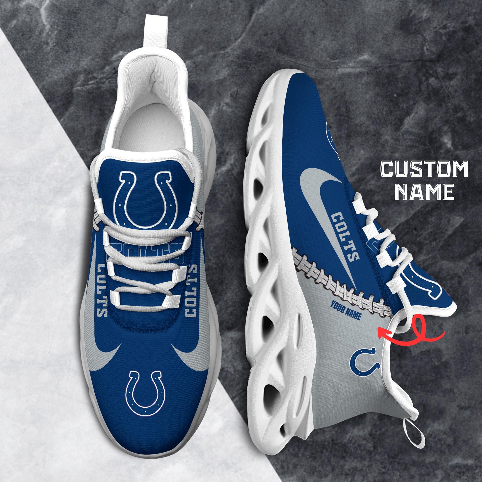 Ideafootwear Indianapolis Colts Max Soul Shoes Sneakers For Men And Women 10