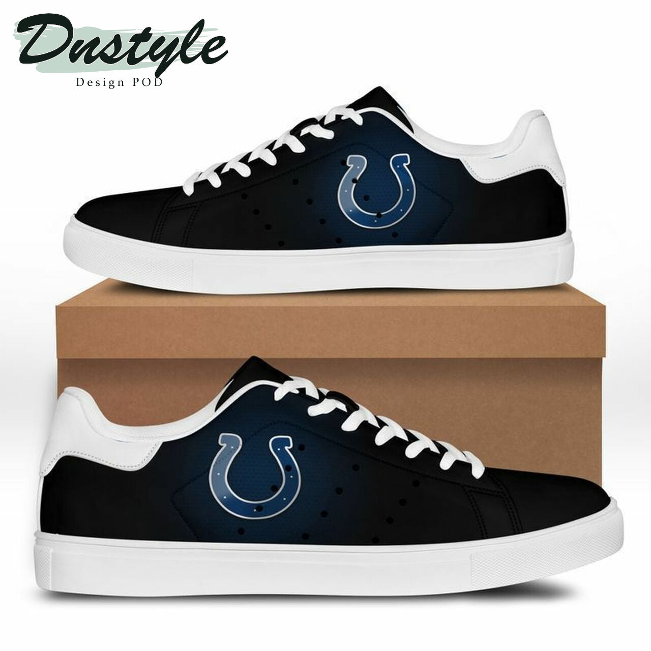 Ideafootwear Indianapolis Colts Skate Stan Shoes Sneakes For Men And Women 1