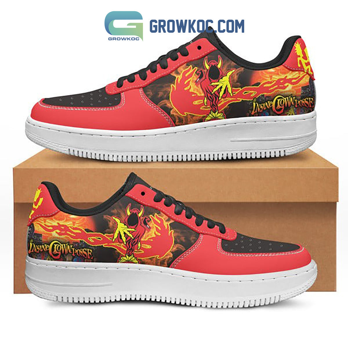 Ideafootwear Insane Clown Posse Air Low-Top Sneakers Shoes For Men And Women 2