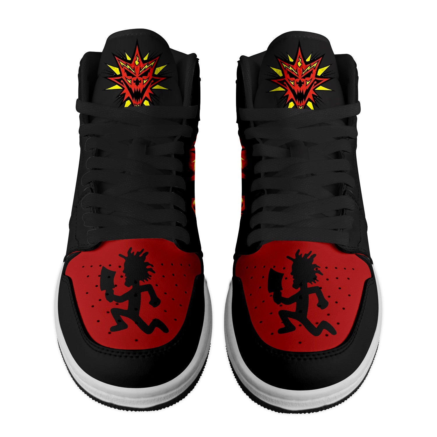 Ideafootwear Insane Clown Posse AJ1 High Sneakers Shoes For Men And Women 2