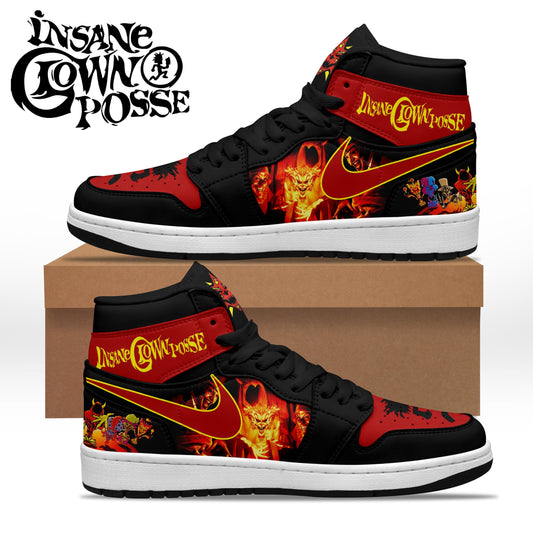Ideafootwear Insane Clown Posse AJ1 High Sneakers Shoes For Men And Women 2