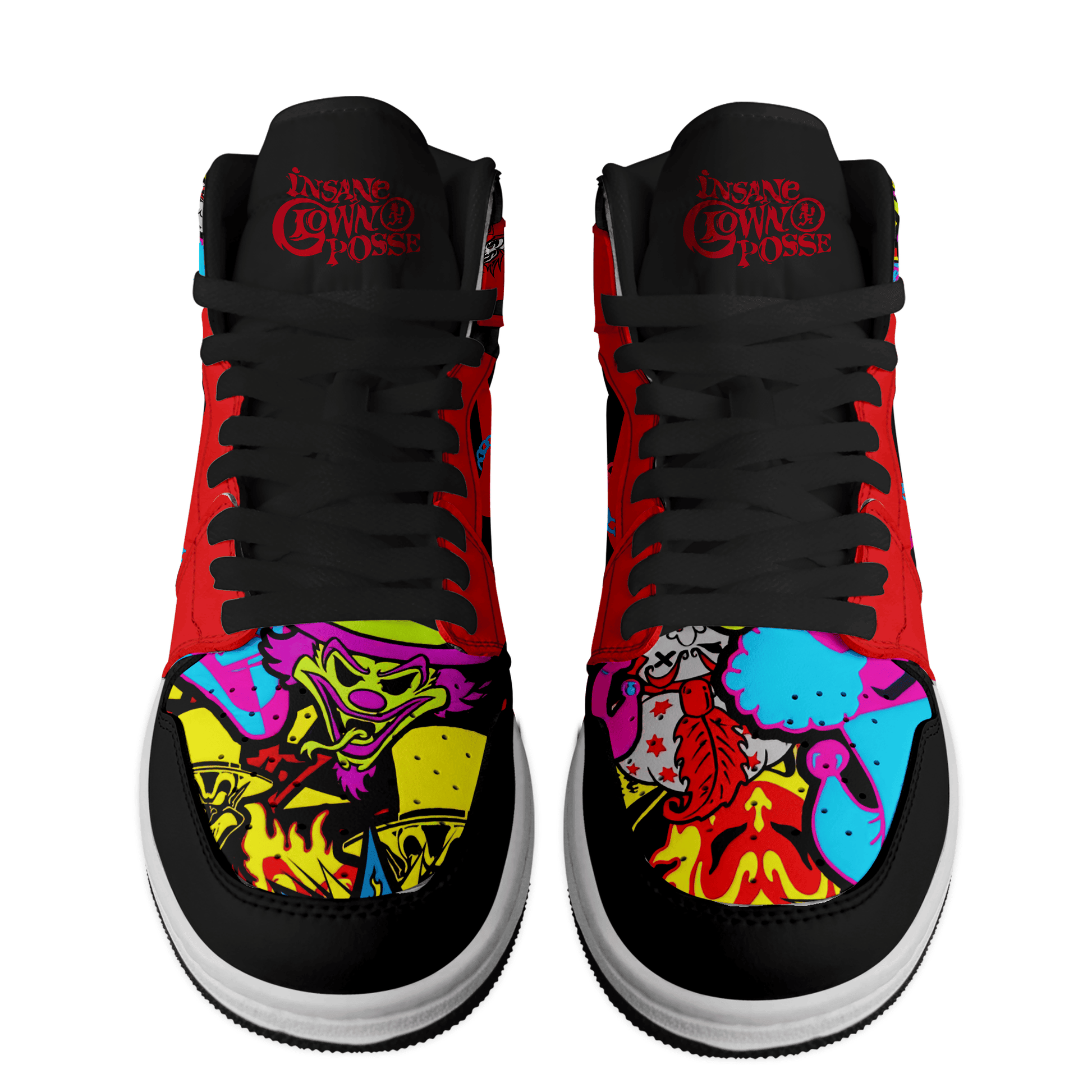 Ideafootwear Insane Clown Posse AJ1 High Sneakers Shoes For Men And Women 3