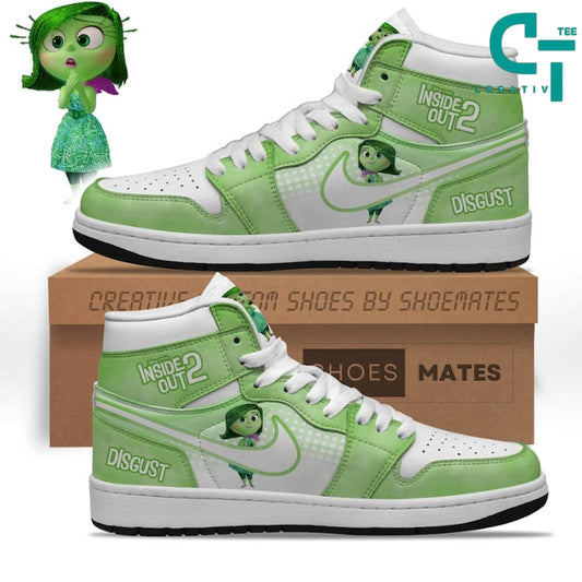 Ideafootwear Inside Out 2 Disgust AJ1 High Sneakers Shoes For Men And Women 1