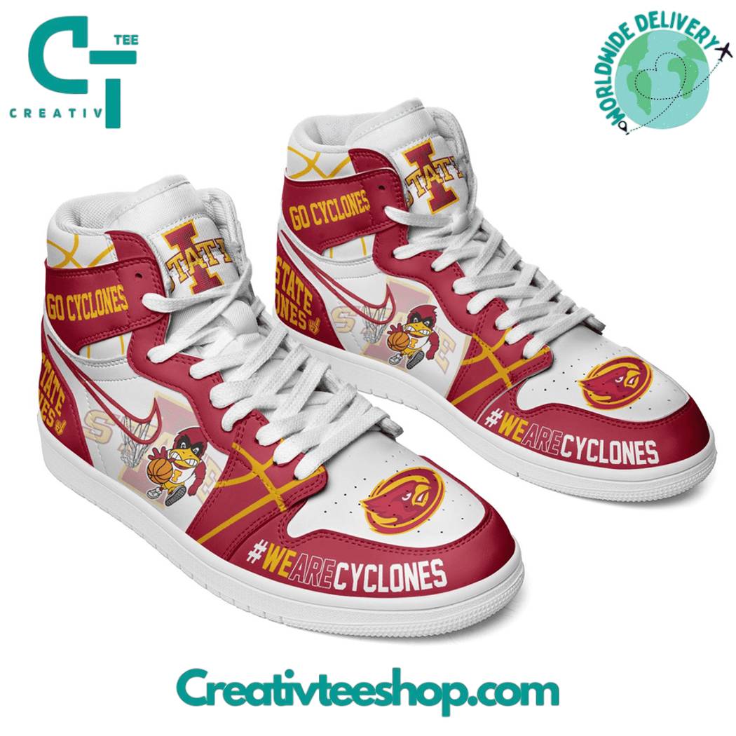 Ideafootwear Iowa State Cyclones AJ1 High Sneakers Shoes For Men And Women 2