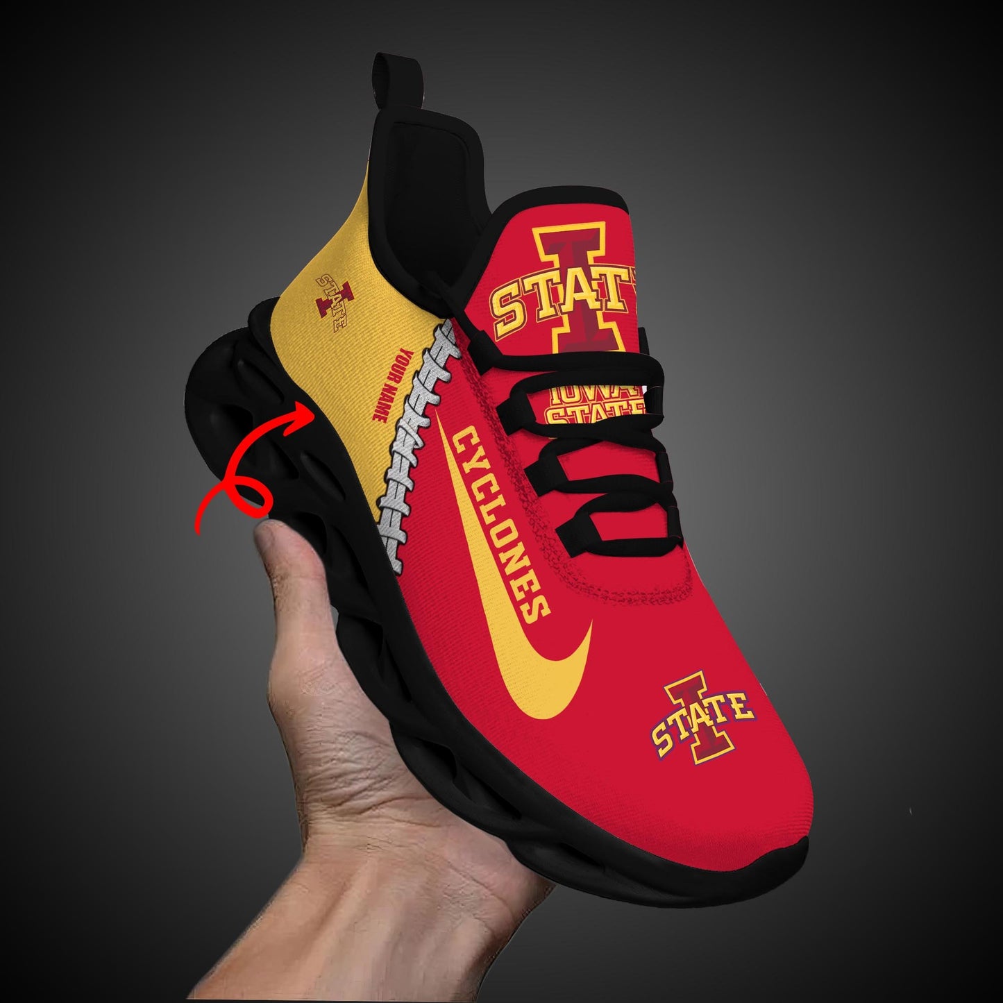 Ideafootwear Iowa State Cyclones Max Soul Shoes Sneakers For Men And Women 2