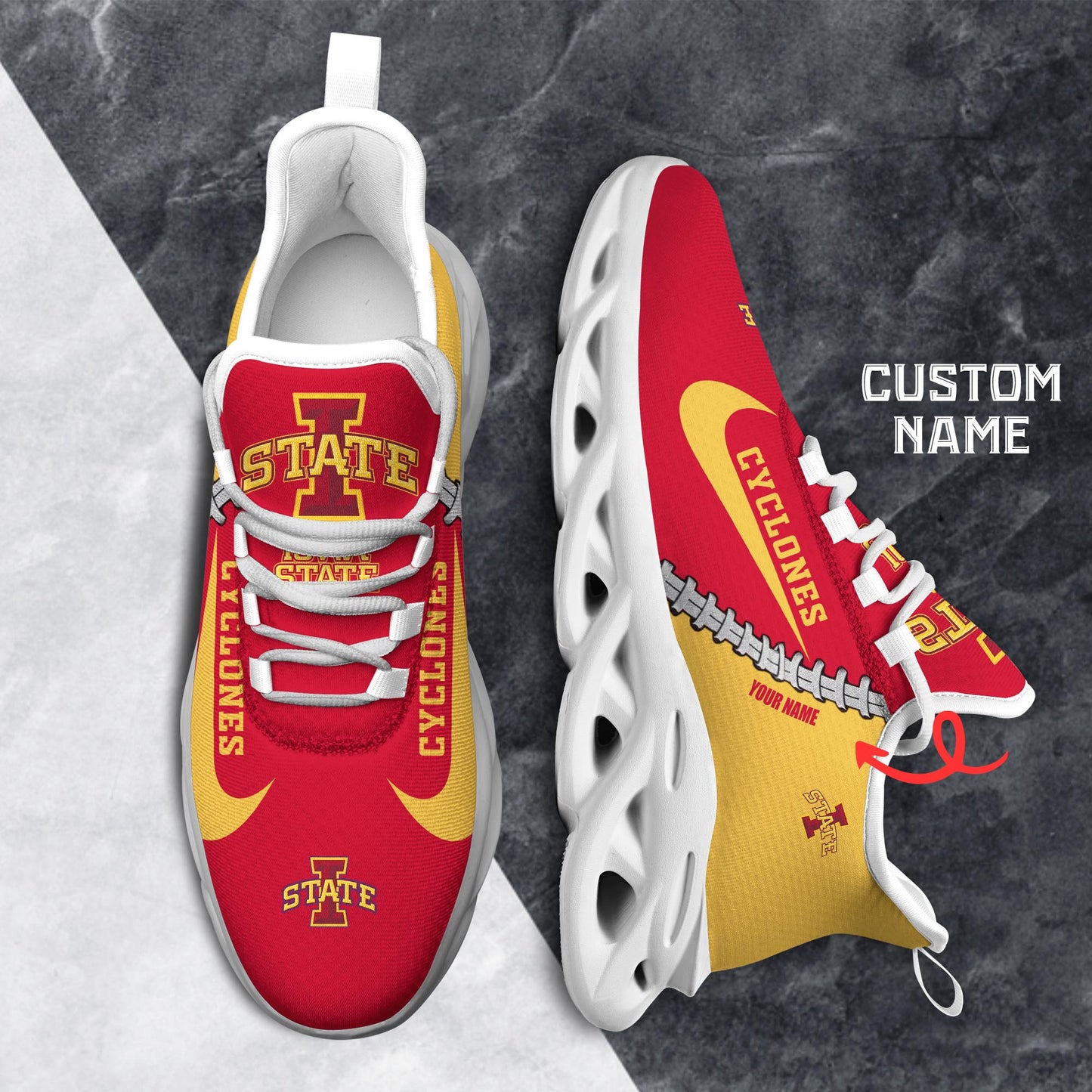Ideafootwear Iowa State Cyclones Max Soul Shoes Sneakers For Men And Women 2