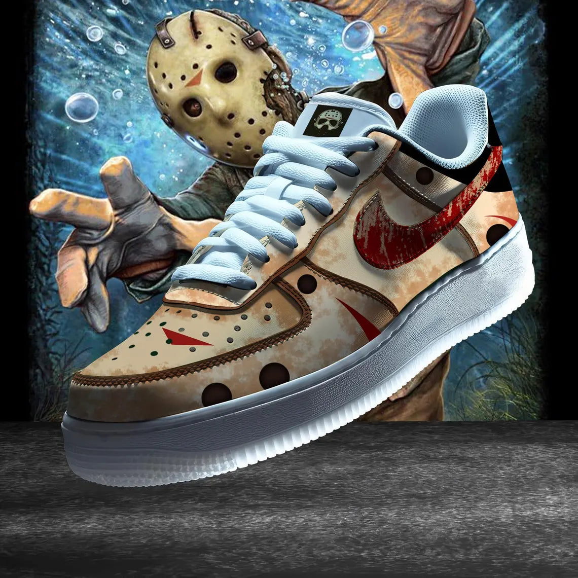 Ideafootwear It Horror Clown Air Low-Top Sneakers Shoes For Men And Women 1