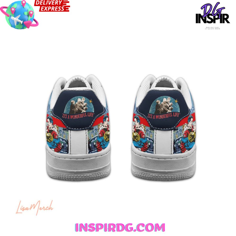 Ideafootwear It’s a Wonderful Life Air Low-Top Sneakers Shoes For Men And Women 1