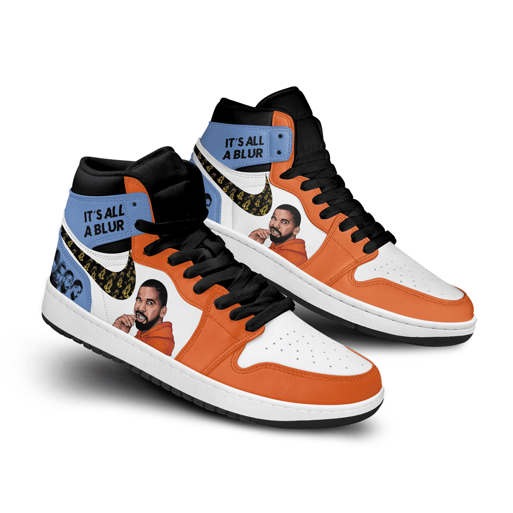 Ideafootwear It's All a Blur AJ1 High Sneakers Shoes For Men And Women 1