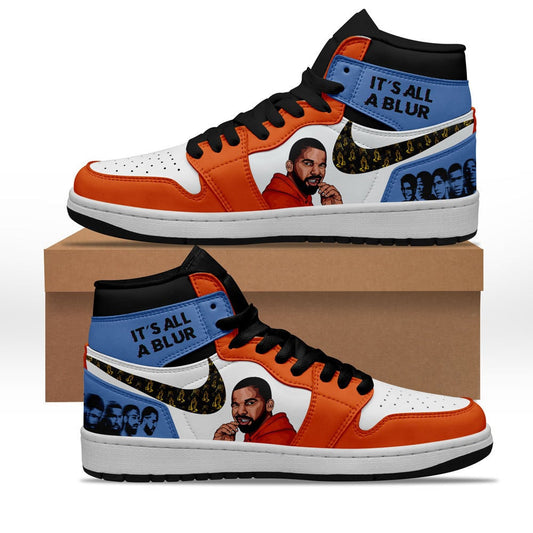 Ideafootwear It's All a Blur AJ1 High Sneakers Shoes For Men And Women 1