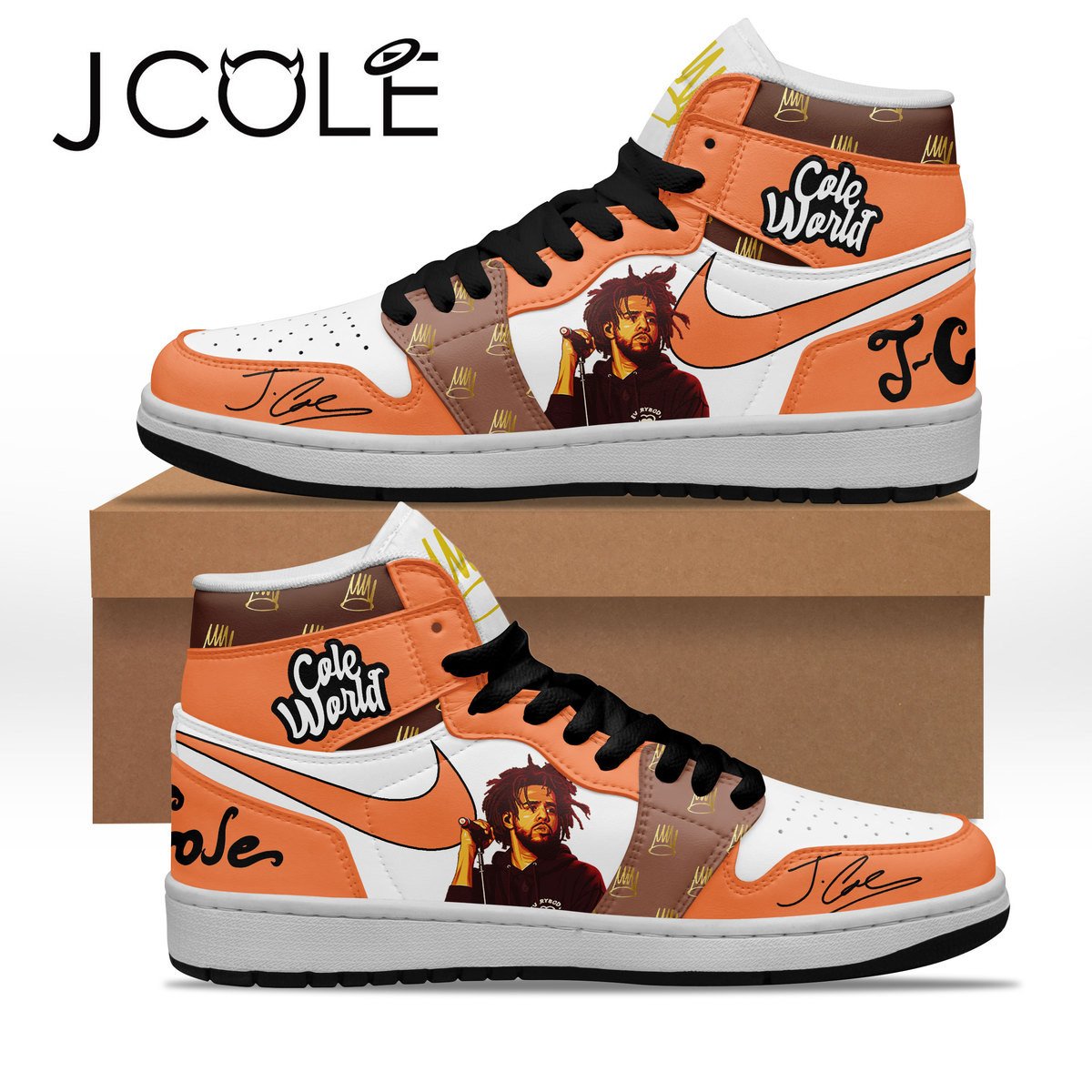 Ideafootwear J. Cole AJ1 High Sneakers Shoes For Men And Women 3