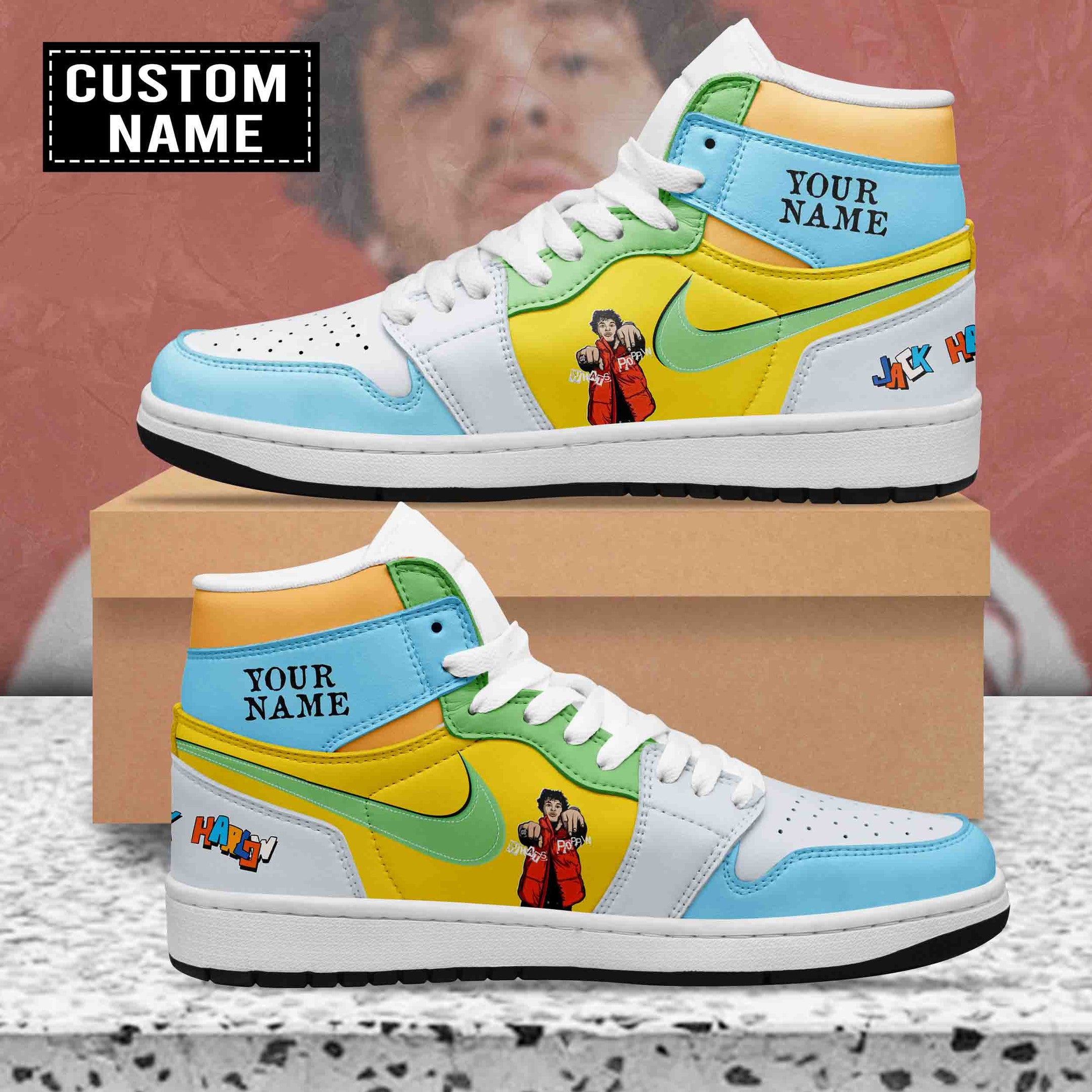 Ideafootwear Jack Harlow AJ1 High Sneakers Shoes For Men And Women 1