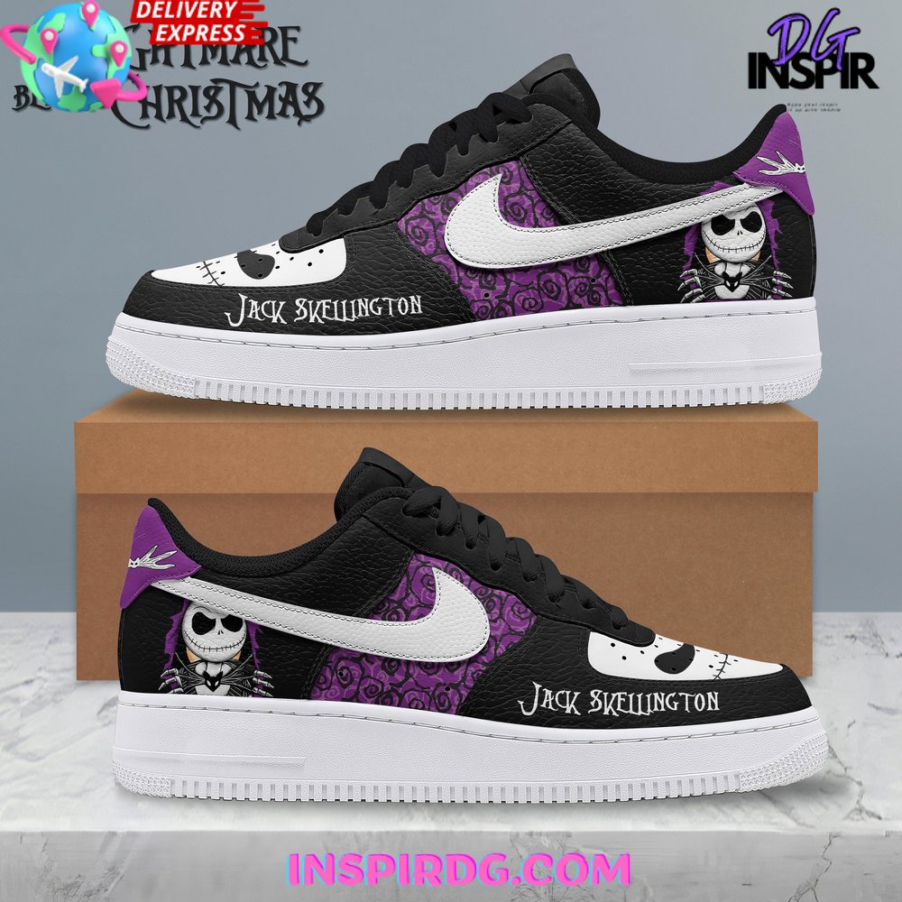 Ideafootwear Jack Skellington Air Low-Top Sneakers Shoes For Men And Women 3
