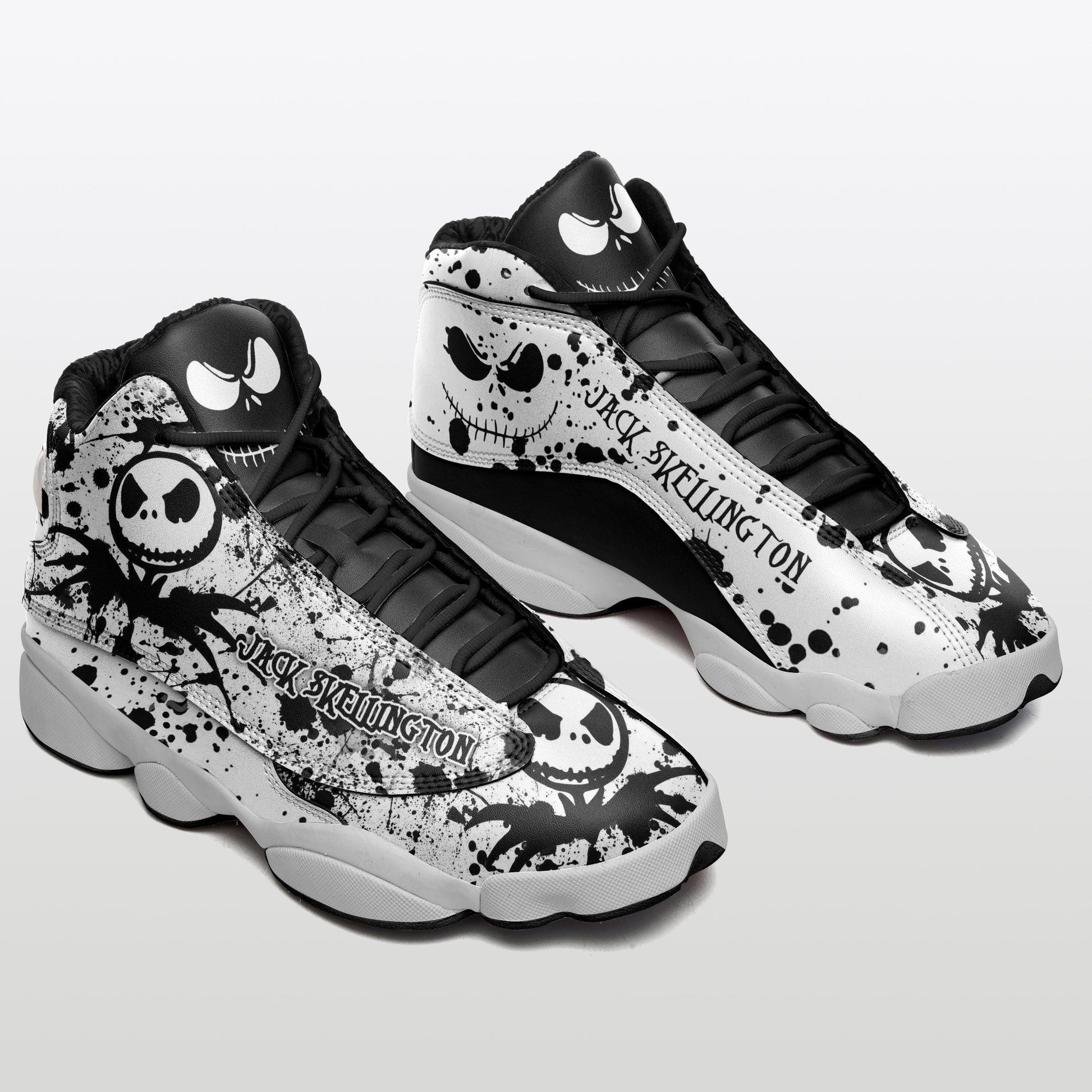 Ideafootwear Jack Skellington AJ13 Sneakers Shoes For Men And Women 4