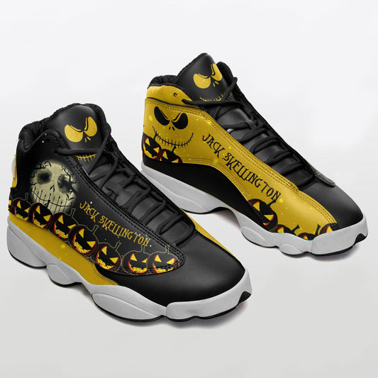 Ideafootwear Jack Skellington AJ13 Sneakers Shoes For Men And Women 3