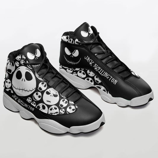 Ideafootwear Jack Skellington AJ13 Sneakers Shoes For Men And Women 5
