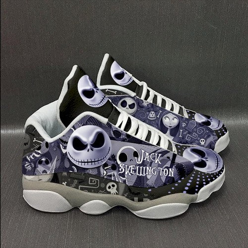 Ideafootwear Jack Skellington AJ13 Sneakers Shoes For Men And Women 6