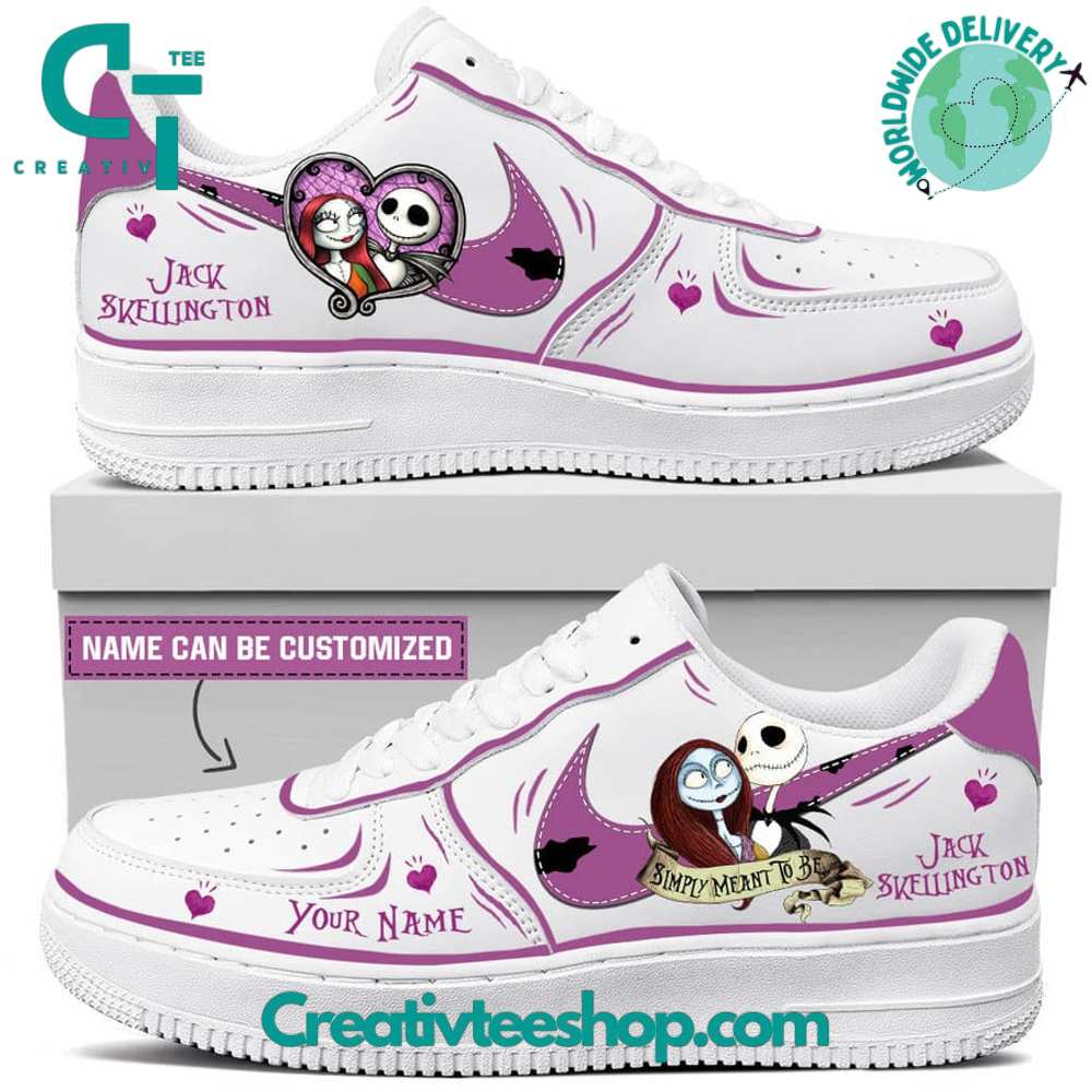 Ideafootwear Jack Skellington Just Do It Purple Air Low-Top Sneakers Shoes For Men And Women 1