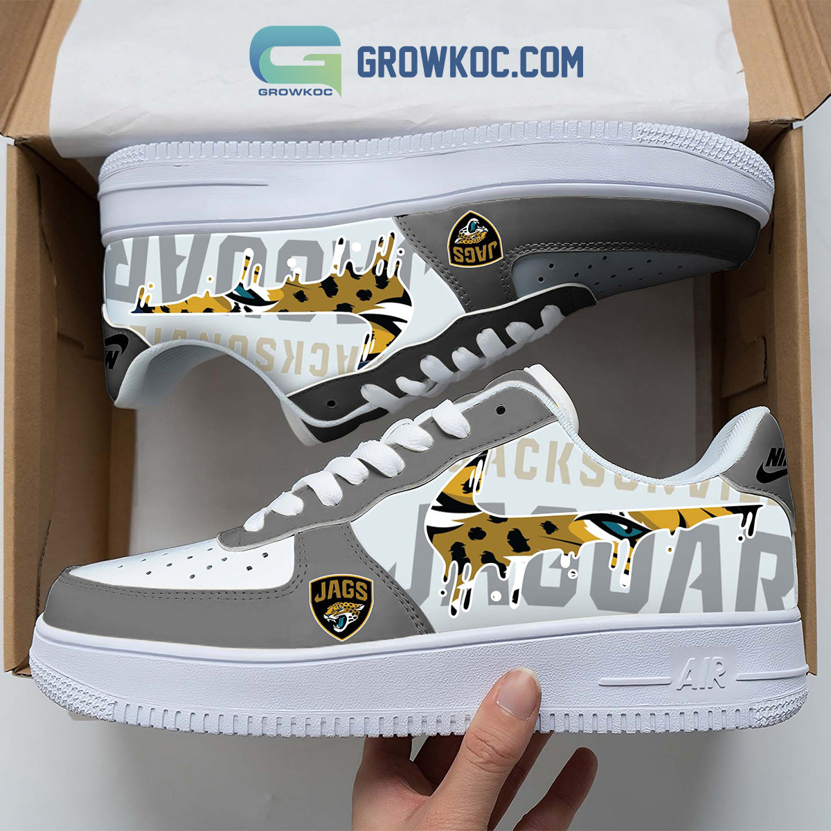 Ideafootwear Jacksonville Jaguars Air Low-Top Sneakers Shoes For Men And Women 5