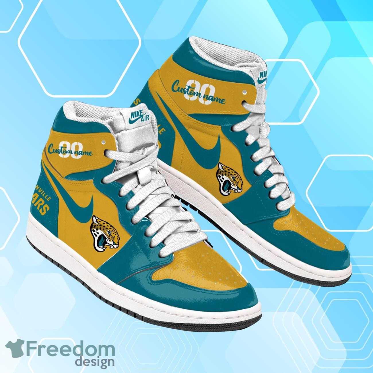 Ideafootwear Jacksonville Jaguars AJ1 High Sneakers Shoes For Men And Women 1