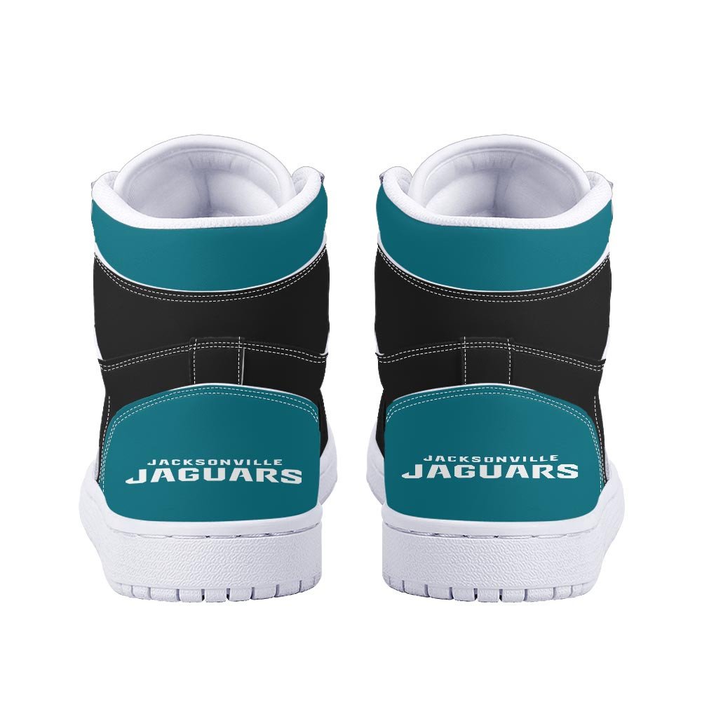 Ideafootwear Jacksonville Jaguars AJ1 High Sneakers Shoes For Men And Women 7