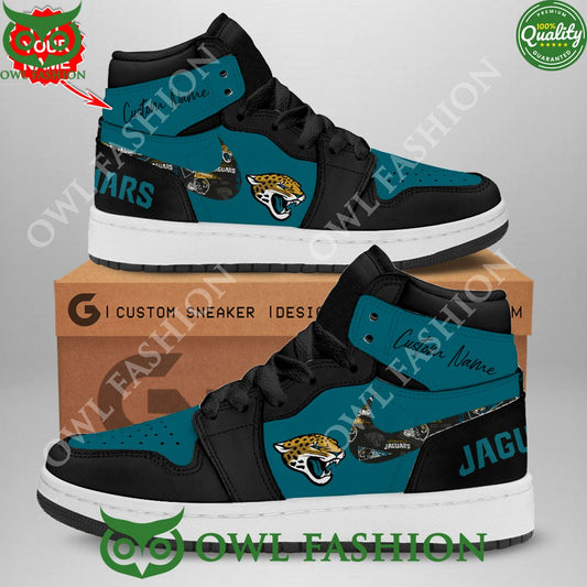Ideafootwear Jacksonville Jaguars AJ1 High Sneakers Shoes For Men And Women 12