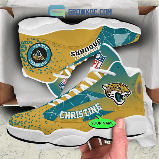 Ideafootwear Jacksonville Jaguars AJ13 Sneakers Shoes For Men And Women 4