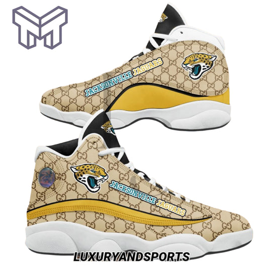 Ideafootwear Jacksonville Jaguars AJ13 Sneakers Shoes For Men And Women 6