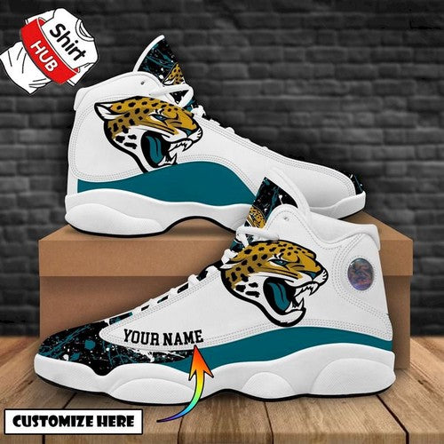 Ideafootwear Jacksonville Jaguars AJ13 Sneakers Shoes For Men And Women 3