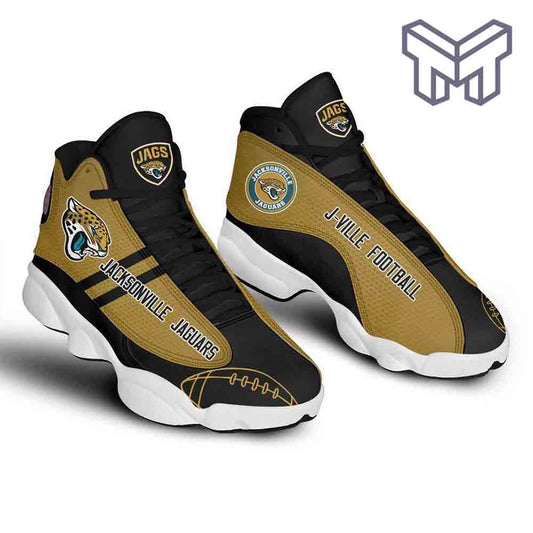 Ideafootwear Jacksonville Jaguars AJ13 Sneakers Shoes For Men And Women 5
