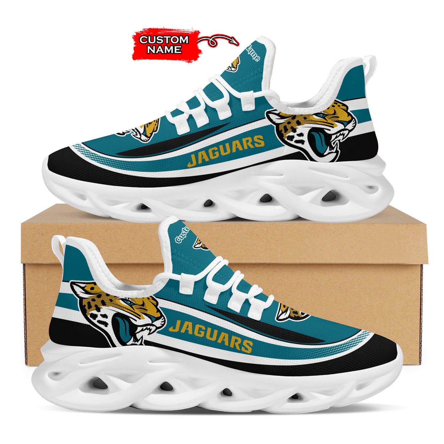 Ideafootwear Jacksonville Jaguars Max Soul Shoes Sneakers For Men And Women 30