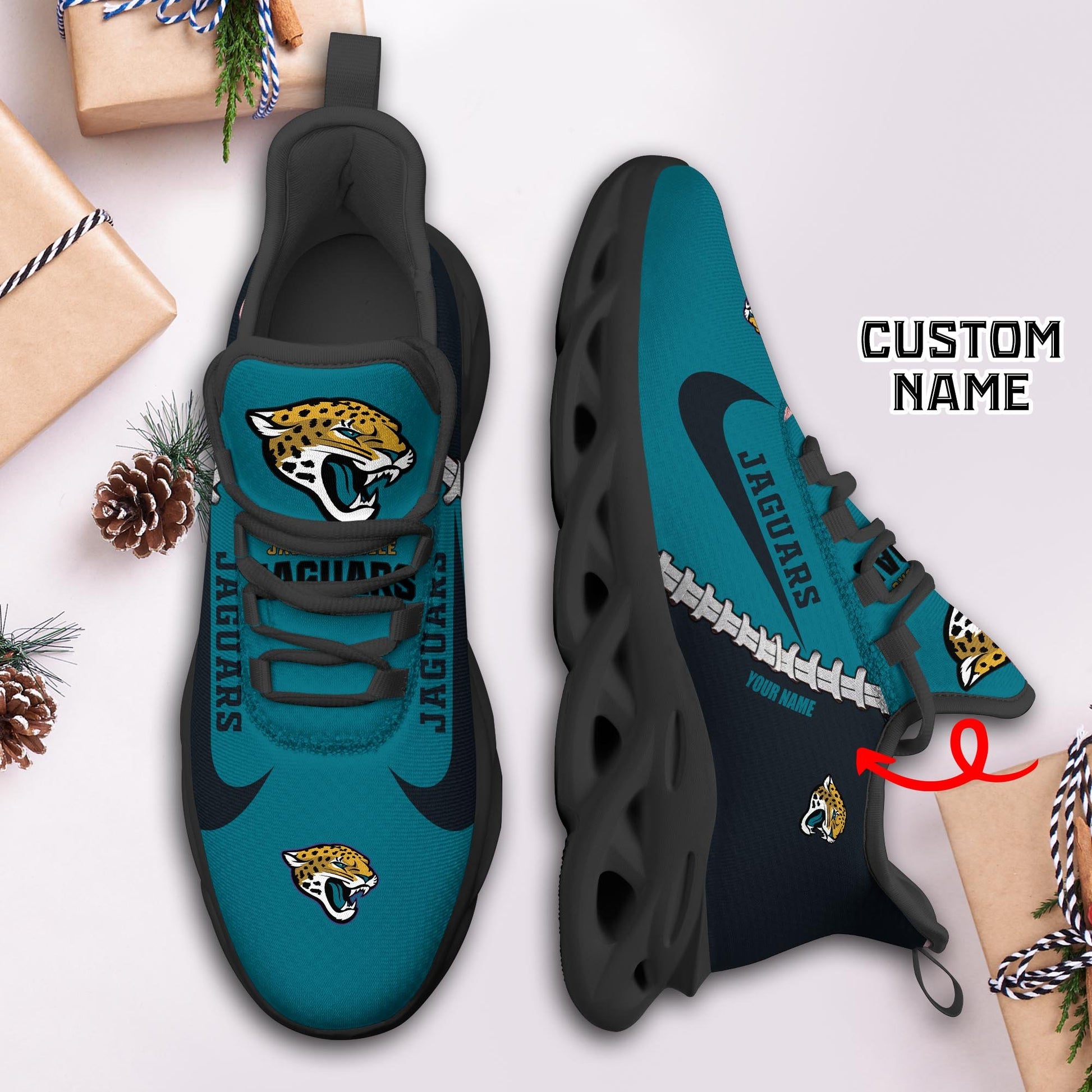 Ideafootwear Jacksonville Jaguars Max Soul Shoes Sneakers For Men And Women 29