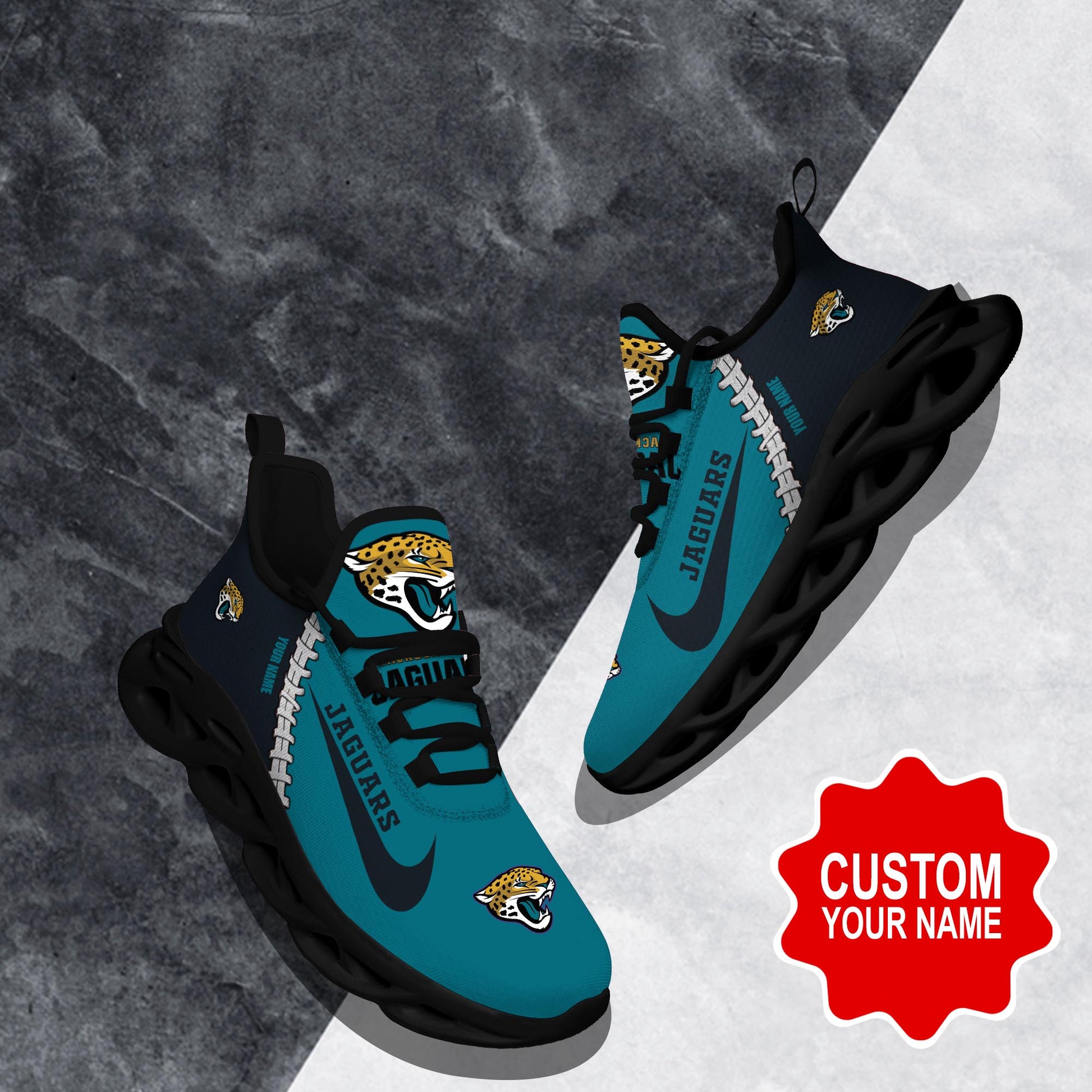 Ideafootwear Jacksonville Jaguars Max Soul Shoes Sneakers For Men And Women 29