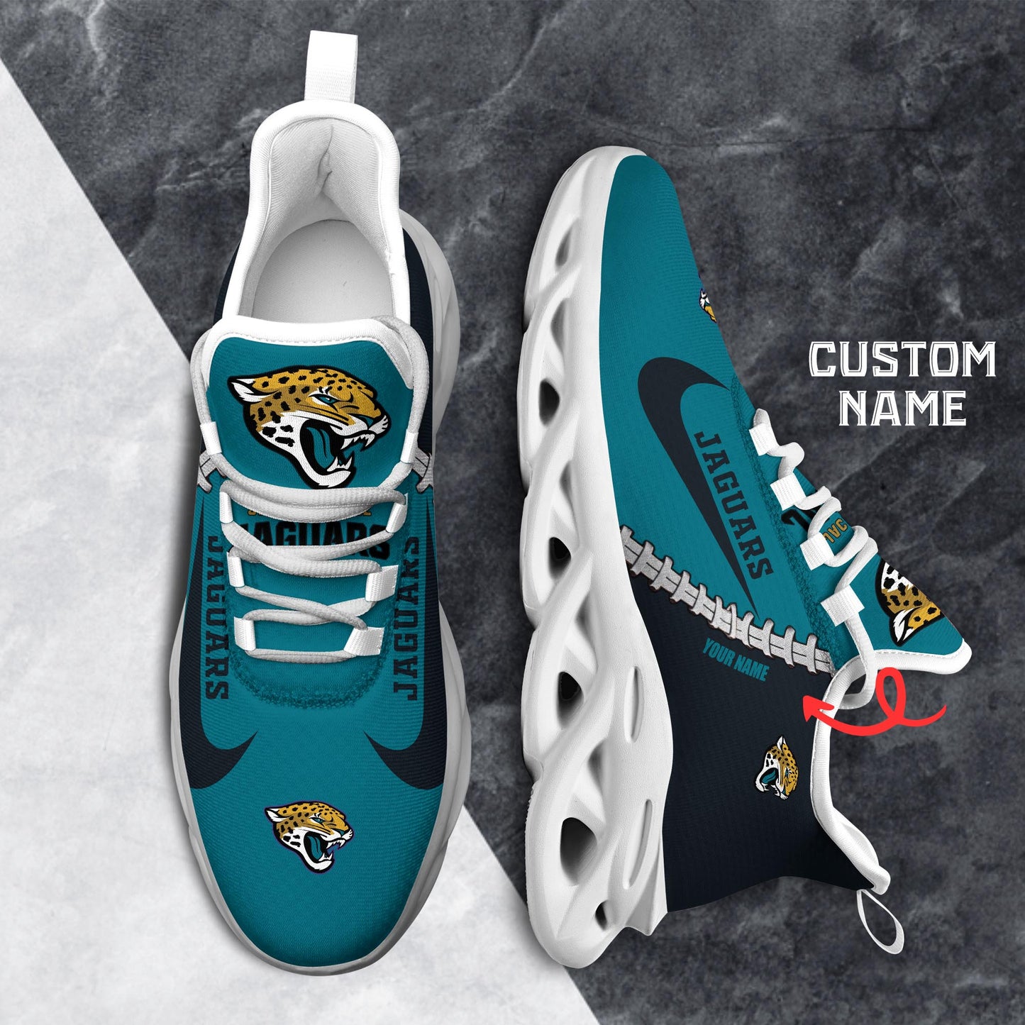 Ideafootwear Jacksonville Jaguars Max Soul Shoes Sneakers For Men And Women 29