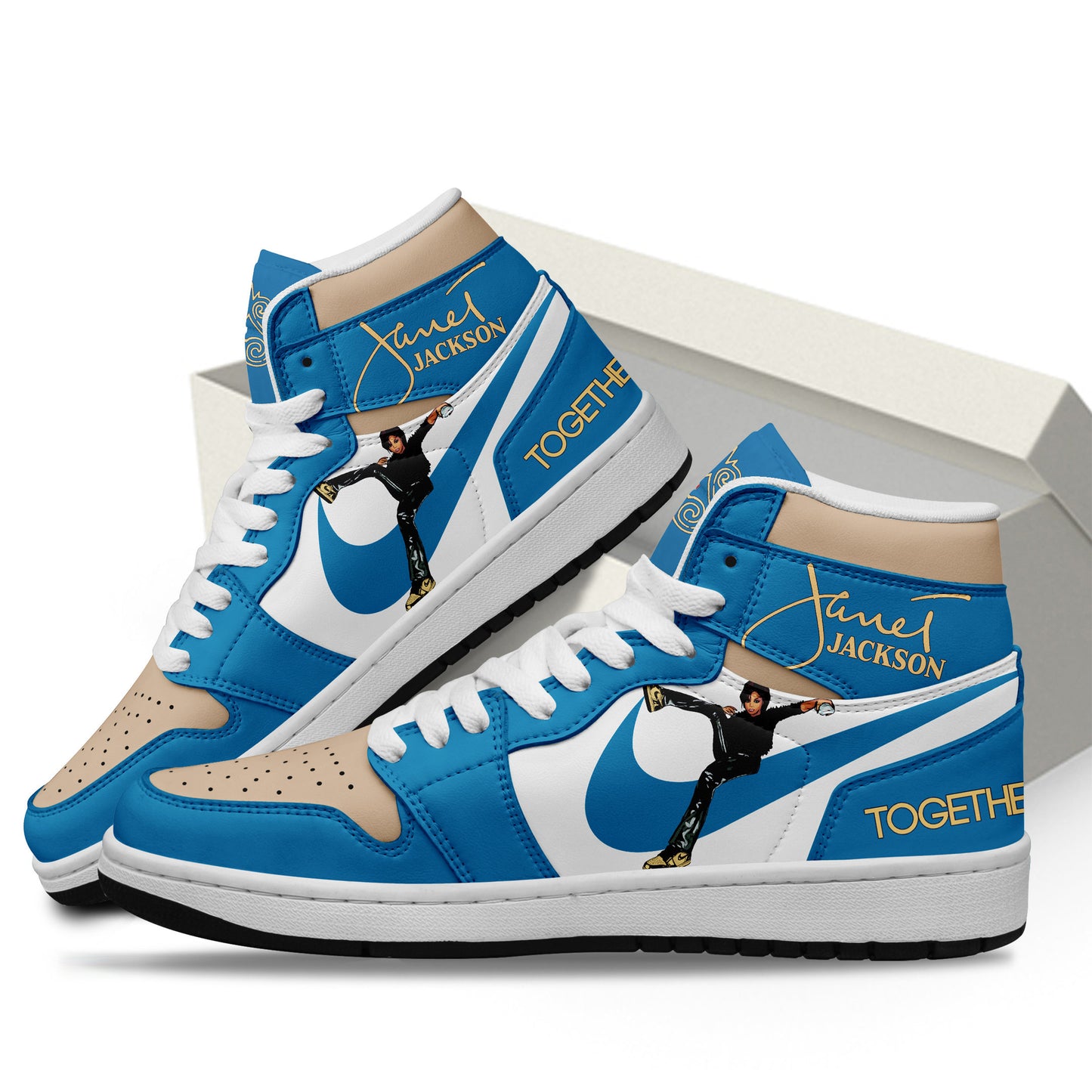 Ideafootwear Janet Jackson AJ1 High Sneakers Shoes For Men And Women 1