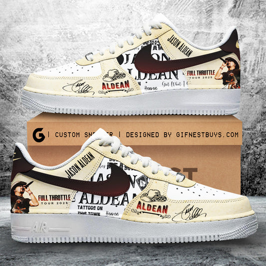 Ideafootwear Jason Aldean Air Low-Top Sneakers Shoes For Men And Women 2