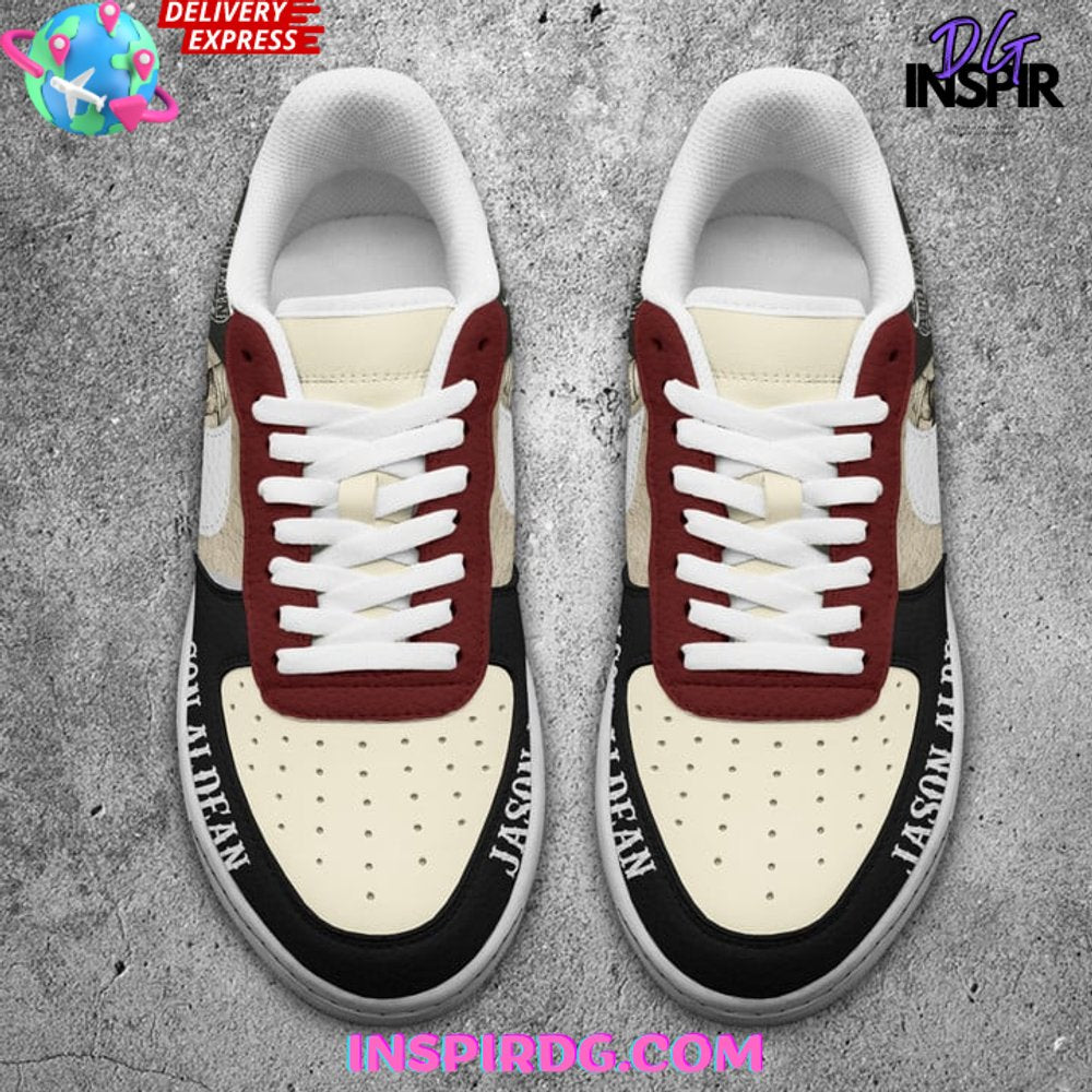 Ideafootwear Jason Aldean Air Low-Top Sneakers Shoes For Men And Women 5